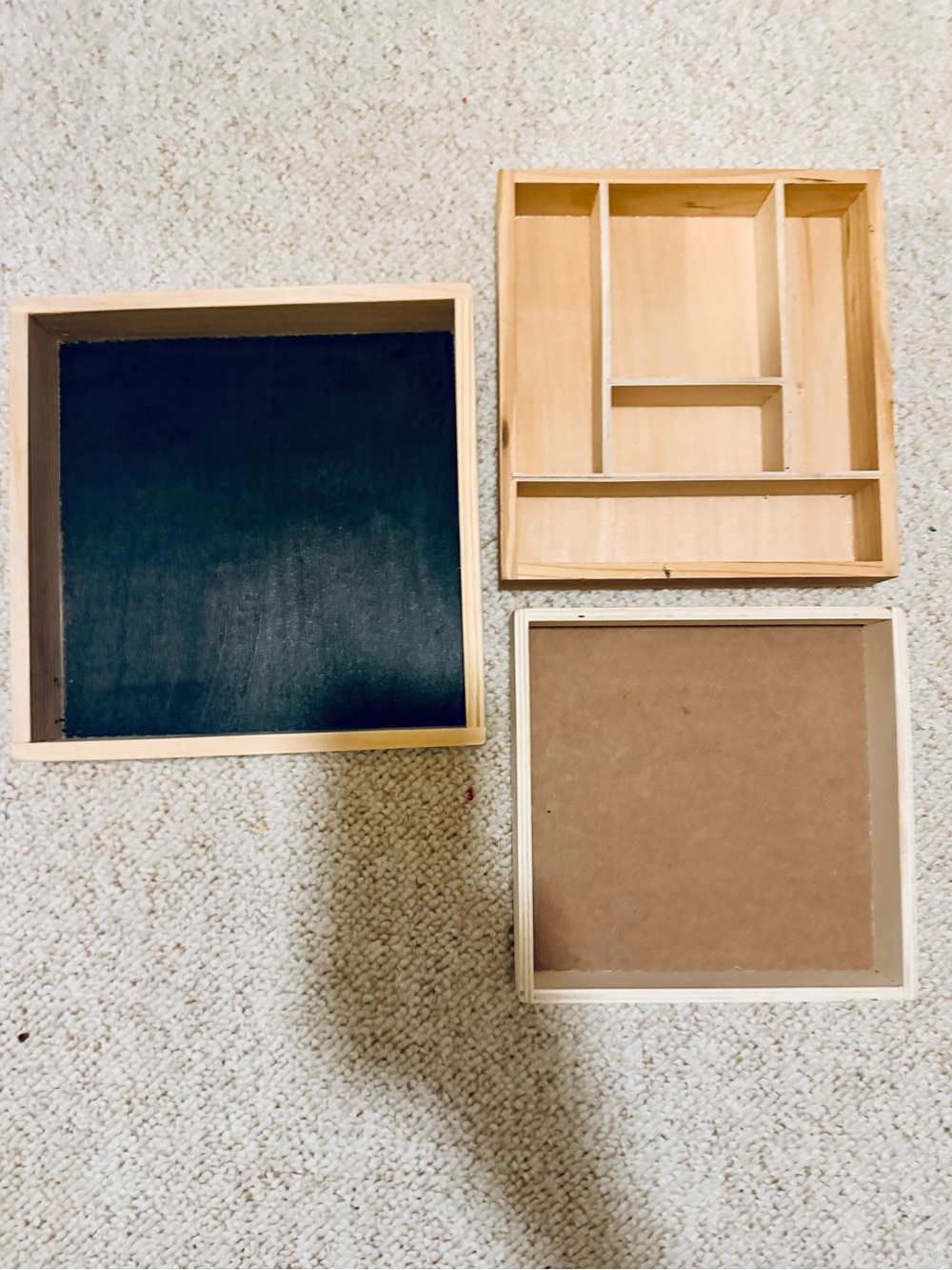 MONTESSORI Small Wooden Trays - Set of 3